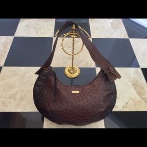 Vintage Gucci Hobo Bag Ostrich Leather